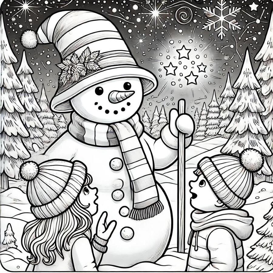 Сказка-раскраска о живом снеговике - _2.jpg