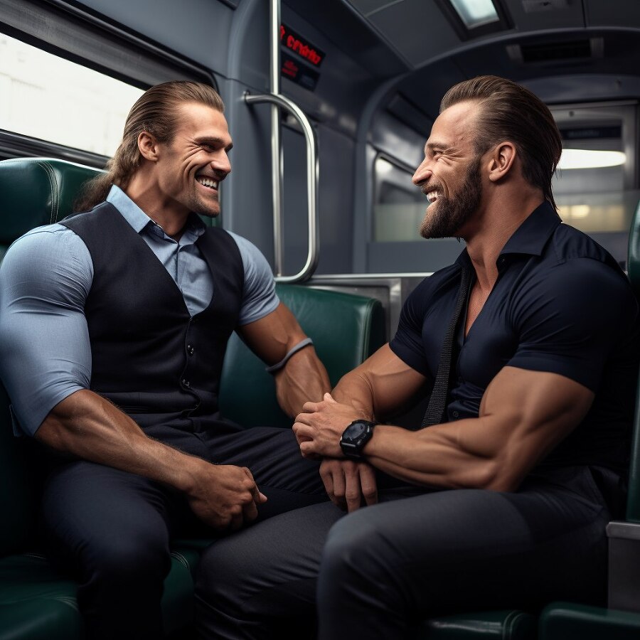 GangBang. МЖМ по кругу. Мужской вагон поезда. Проводница - _0.jpg