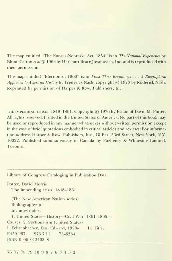 Надвигающийся кризис: Америка перед Гражданской войной, 1848-1861 (ЛП) - i_003.jpg