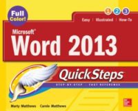 Microsoft Word 2013 QuickSteps