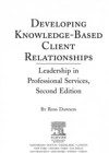 Developing Knowledge-Based Client Relationships