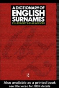 Dictionary of English Surnames