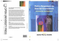 Policy Responses To Social Exclusion