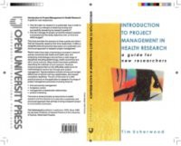 Introduction To Project Management In Health Research