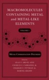 Macromolecules Containing Metal and Metal-Like Elements, Metal-Coordination Polymers