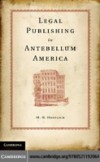 Legal Publishing in Antebellum America