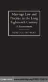 Marriage Law and Practice in the Long Eighteenth Century
