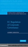 EC Regulation of Corporate Governance