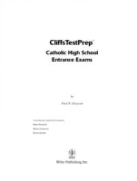 CliffsTestPrep Catholic High School Entrance Exams