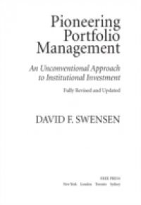 Pioneering Portfolio Management