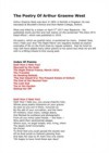 Poetry Of Arthur Graeme West