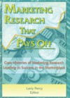 Marketing Research That Pays Off