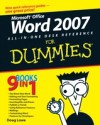Word 2007 All-in-One Desk Reference For Dummies
