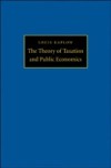 Theory of Taxation and Public Economics