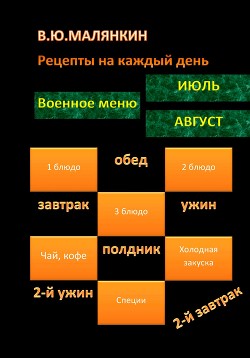 Рецепты на каждый день. Июль – август