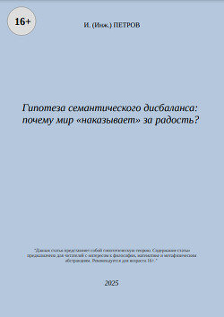 Гипотеза семантического дисбаланса: почему мир «наказывает» за радость? (СИ)