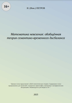 Математика невезения: обобщённая теория семантико-временного дисбаланса (СИ)
