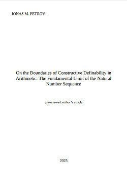 On the Boundaries of Constructive Definability in Arithmetic: The Fundamental Limit of the Natural Number Sequence (СИ)